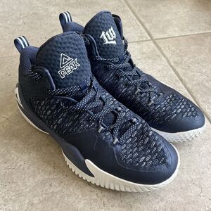 PEAK Sz 9 Basketball Shoes Lou Williams Streetball Master Navy Athletic